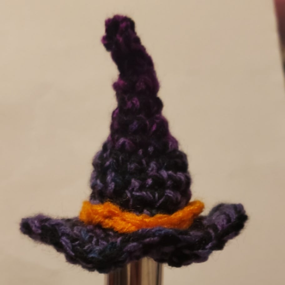 Witch Hat, Purple And Orange FluteHats by Dallas Teague