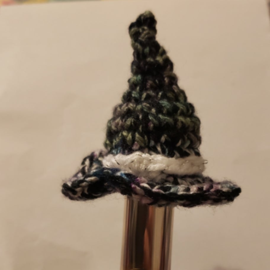 Witch Hat With White FluteHats by Dallas Teague