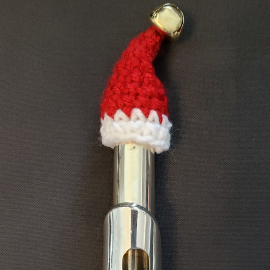 Santa Hat With Bell | FluteHats by Dallas Teague